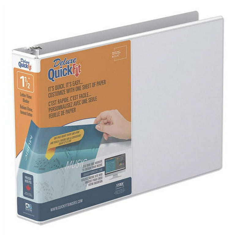 Quickfit Landscape Spreadsheet Round Ring View Binder, 3 Rings, 1 Quickfit Landscape Spreadsheet Round Ring View Binder, 3 Rings, 1