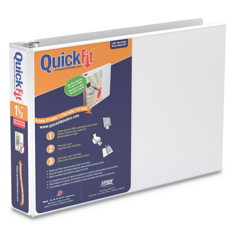 Quickfit Landscape Spreadsheet Round Ring View Binder, 3 Rings, 1 Quickfit Landscape Spreadsheet Round Ring View Binder, 3 Rings, 1