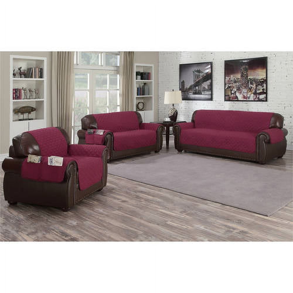 Quickfit Reynold Reversible Waterproof Microfiber Sofa Cover with