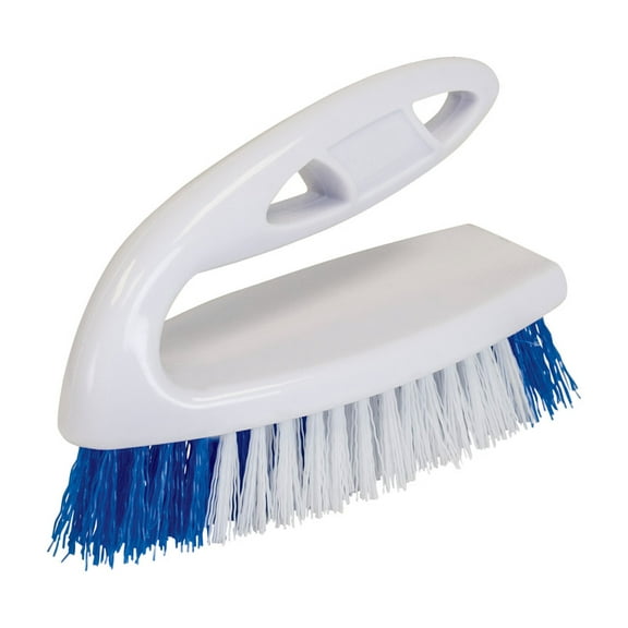 Quickie 202ZQK Scrub Brush, Polypropylene Bristle, Blue Bristle, 2-3/4 in W Brush, 6-1/4 in OAL
