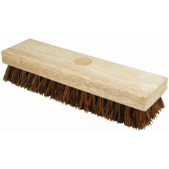 Quickie 225 Course Palmyra Fibers Deck Scrub Brush, 9" x 2.5"