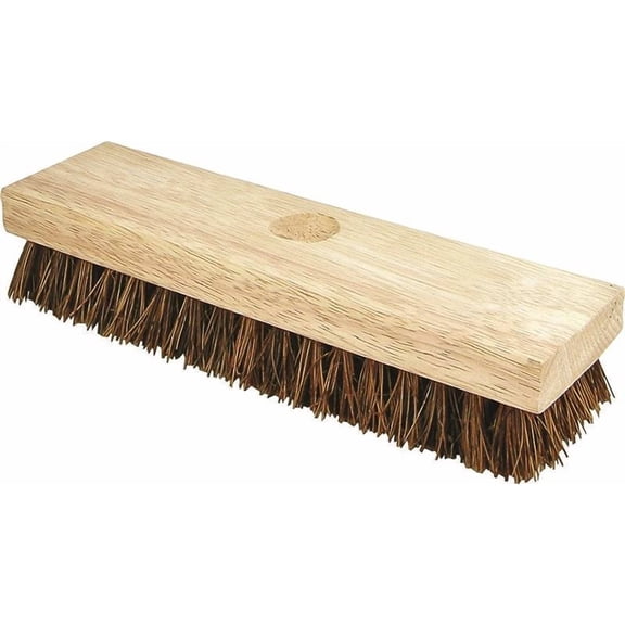 Quickie 225 Course Palmyra Fibers Deck Scrub Brush, 9" x 2.5"