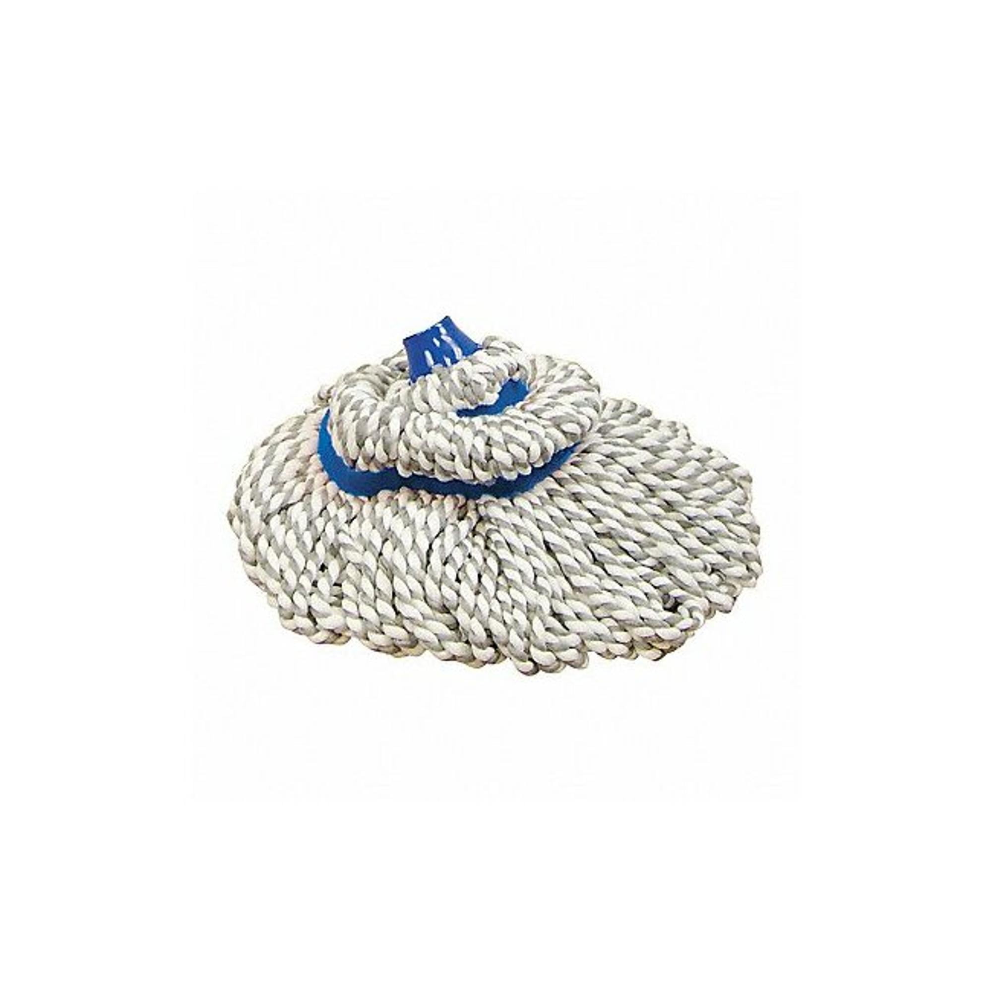Quickie 15.6-inch Blue and White Microfiber Twist Mop Refill