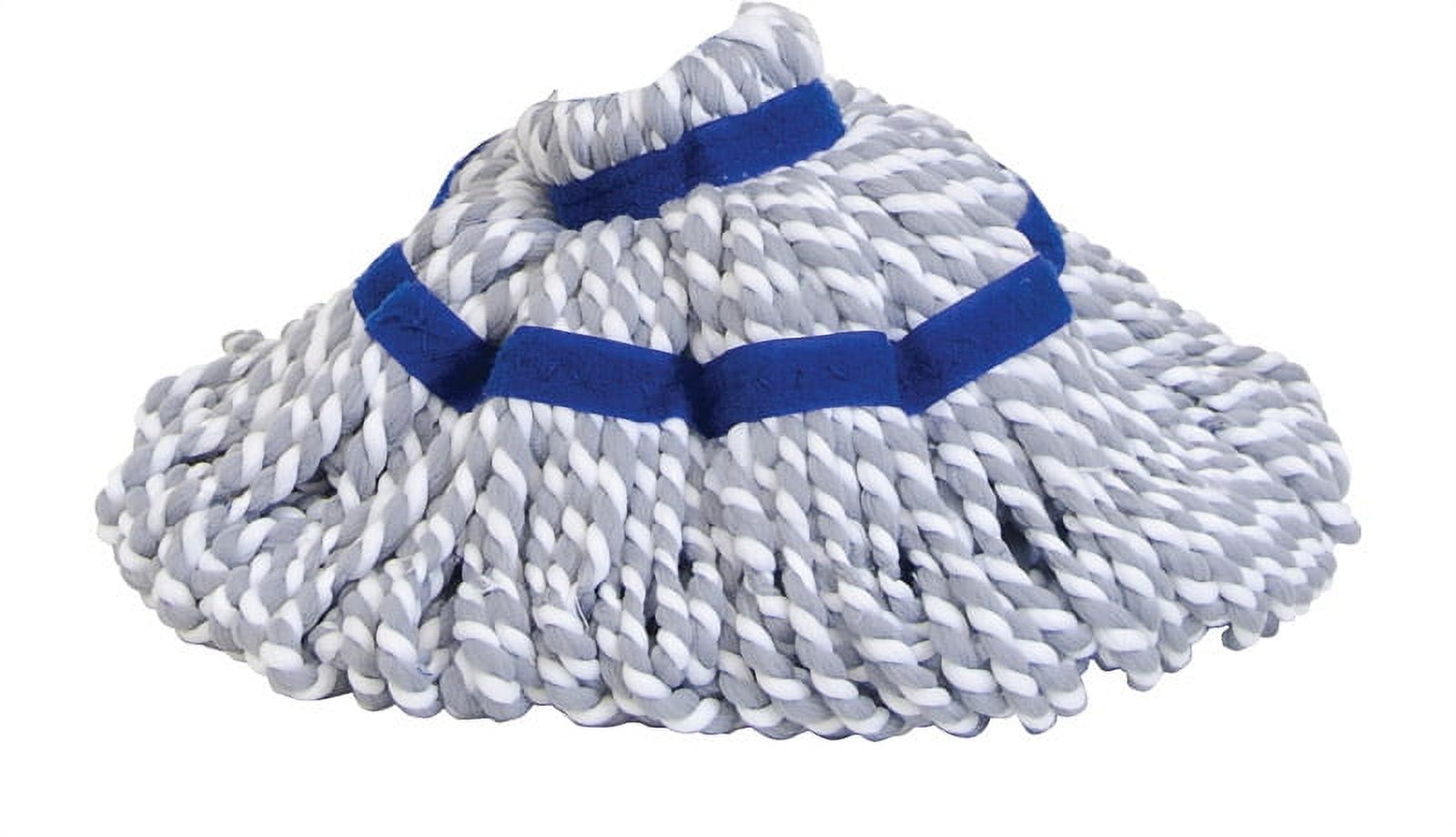 Quickie 15.6-inch Blue and White Microfiber Twist Mop Refill