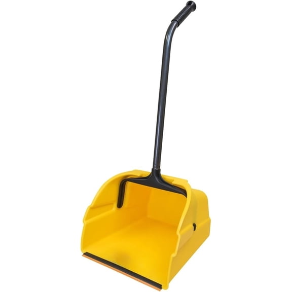 Quickie Debris Dustpan with Handle, Jumbo Debris Pan, Trash Collection for Industrial/Professional Cleaning