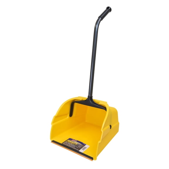 Quickie Debris Dustpan with Handle, Jumbo Debris Pan, Trash Collection for Industrial/Professional Cleaning
