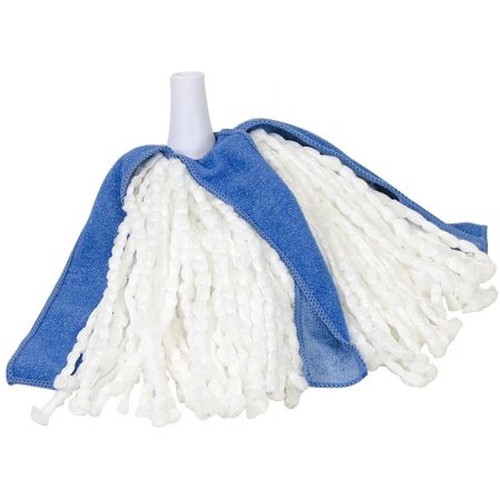 Quickie Microfiber Cone Mop Refill, Machine Washable, Reusable, Highly Absorbent Mop Head Refill
