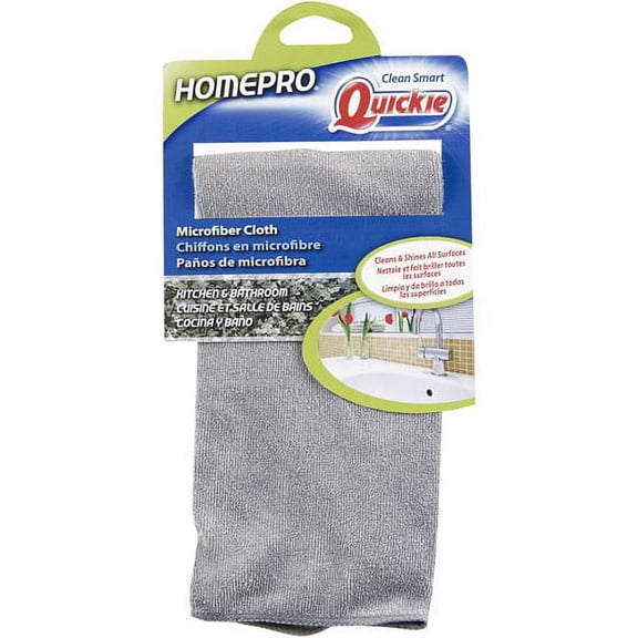 Quickie Microfiber Stainless Steel Cloth, 13 X 15