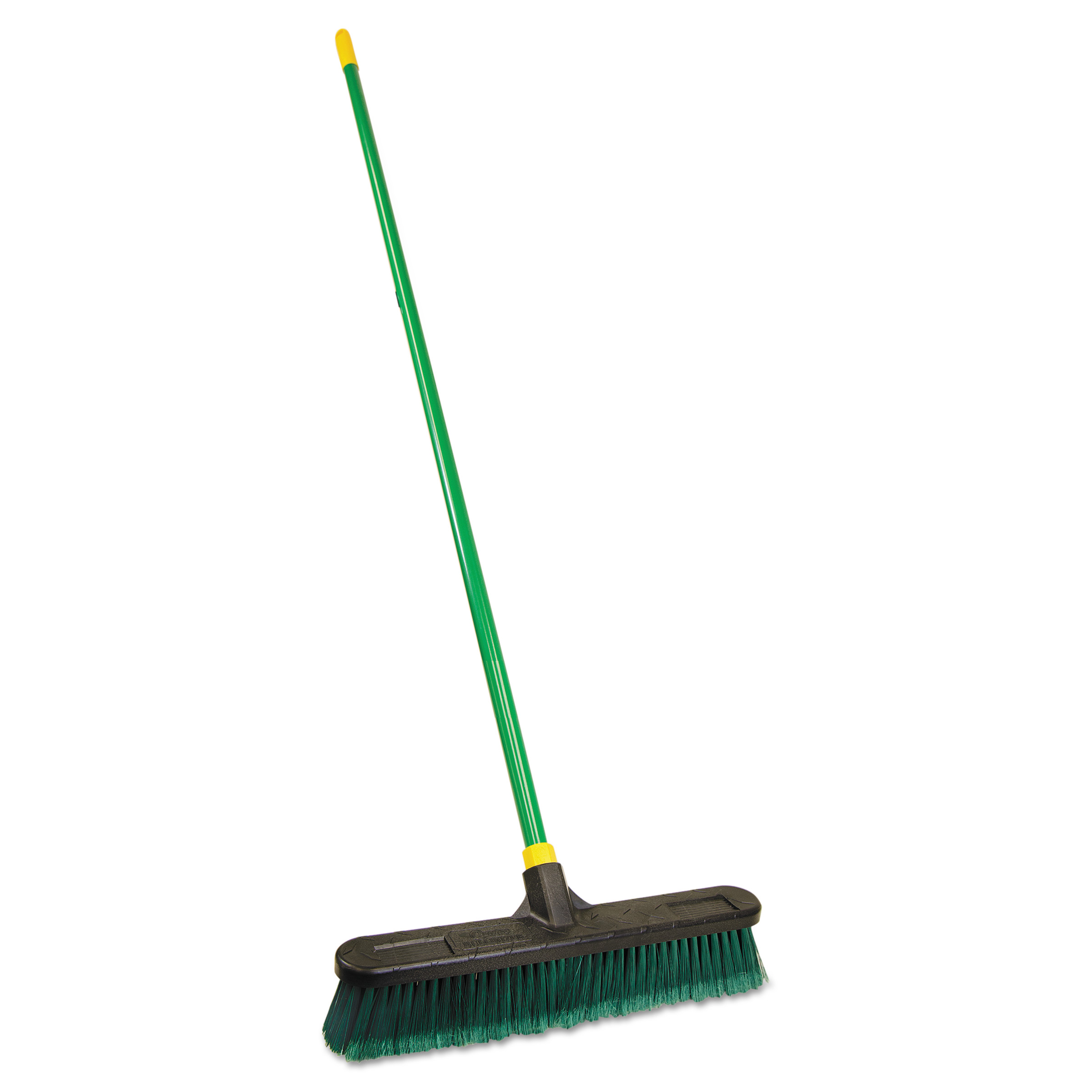 Quickie Multisurface Pushbroom, 18"Brush, 60 1/2" Handle, PET/Steel, Green/Black - image 1 of 1