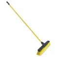 thumbnail image 1 of Quickie Multisurface Pushbroom, 24" Brush, 63 3/4" Handle, PET/Steel, Yellow/Black, 1 of 2