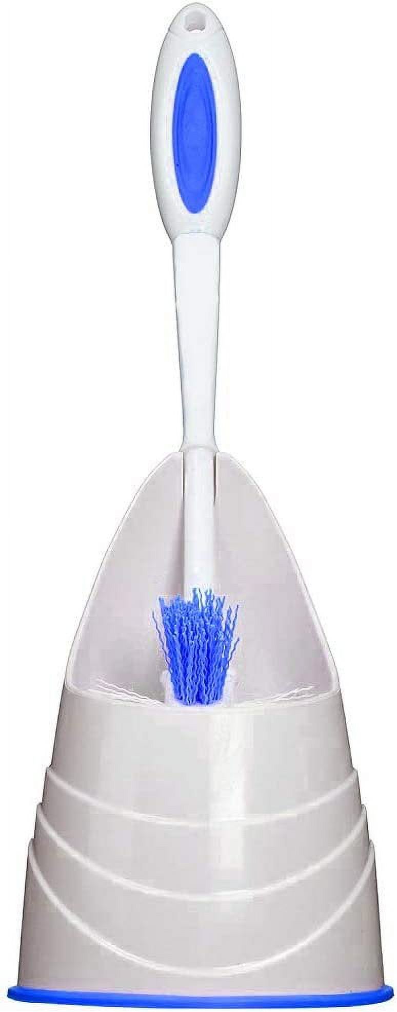 Quickie Toilet Bowl Brush & Holder, White, Toilet Cleaner for Bathroom