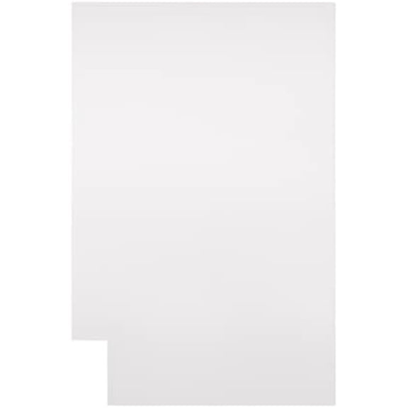 Quicklock RTA (Ready-to-Assemble) | Base Kitchen Cabinets - Shaker Style | Made in America | Soft Close Hardware (Pure White, .25"X23.25"X34.5" Right End Panel)$$Tools & Hardware Other