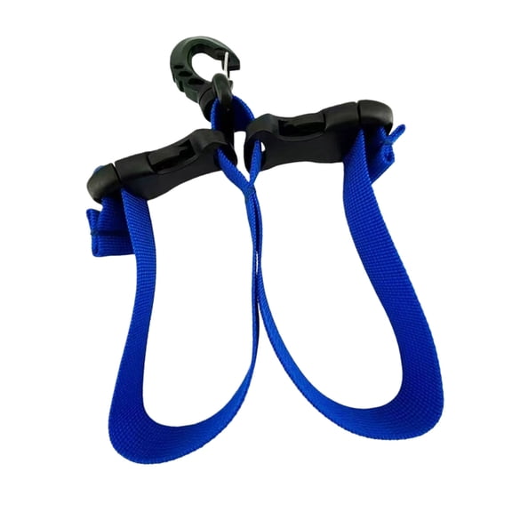 Quickly Adjust Fast Detach Fin Strap with Double Buckle for Comfortable Diving