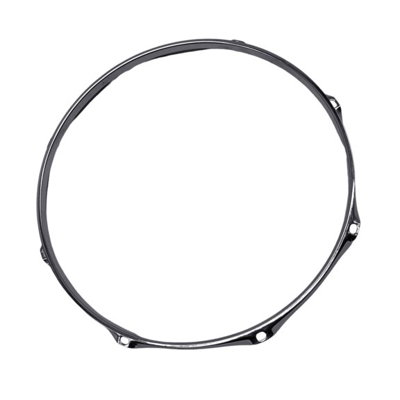Quickly Install 1.2mm Thick Silver Drum Rimmed Enhances Sound Clear Iron Percussion Hardware for Musicians and Beginners