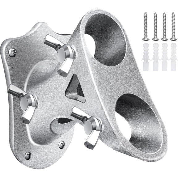 Quickly Install Outdoor Flag Holder Regulable Butterfly Clamps Rustproofed Aluminum Brackets Fit 1In Poles