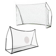 Quickplay Kickster 2in1 Adjustable Soccer Goal & Rebounder - Practice Shooting & Football - 8x5