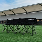 Quickplay PRO Portable Folding Bench Range with 4 Seats - Easy Setup Portable Chairs