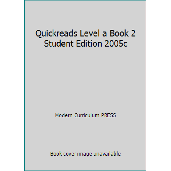Pre-Owned Quickreads Level a Book 2 Student Edition 2005c (Paperback) 0765267209 9780765267207