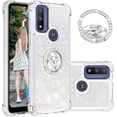 thumbnail image 1 of Quicksand Case for Motorola Moto G Play (2023)/ G Power 2022/ G Pure, Glitter Sparkle Flowing Clear Soft TPU Liquid Cover Case with Bling Diamond Kickstand for Moto G Play (2023) -Colorful, 1 of 14