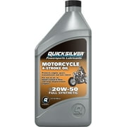 Quicksilver 20W-50 Full Synthetic Motorcycle Oil, 1 Quart