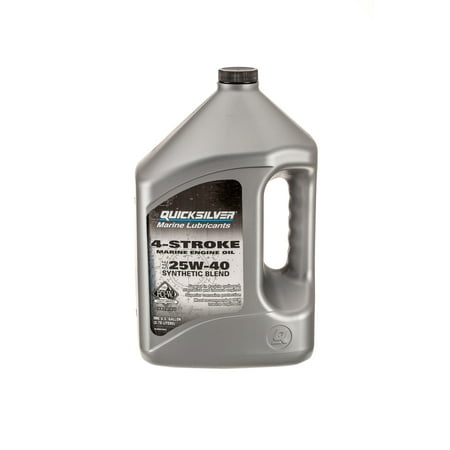 Quicksilver 25W-40 Synthetic Marine Engine Oil, 1 Gallon
