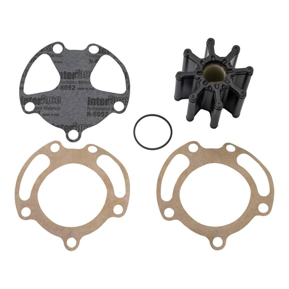 Quicksilver 59362A4 Sea Water Pump Impeller Replacement Kit for Bravo I, II and III w/ Two-Piece Pump Body