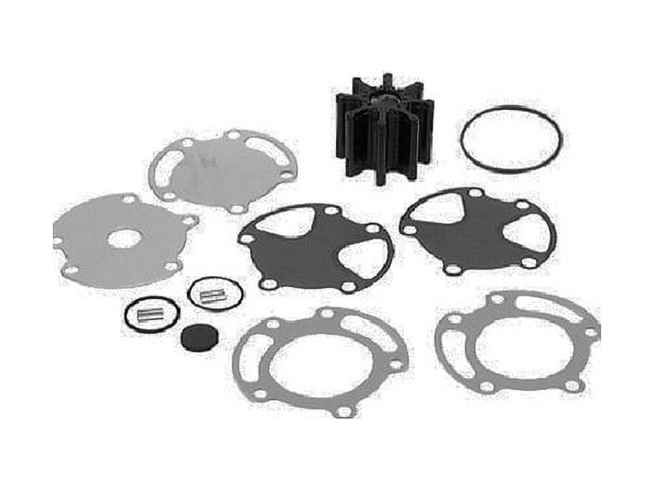 Sea Water Pump Impeller Kit for Mercruiser Bravo - Easy Replacement with 2-Piece Pump Body.
