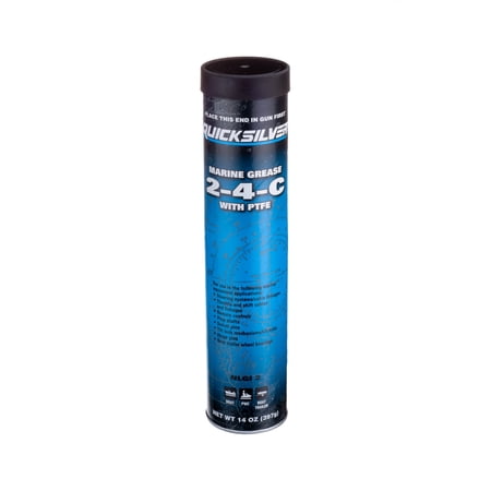 Quicksilver 802863Q1 2-4-C Marine Grease/Lubricant with PTFE - 14 Oz. Cartridge