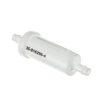 Quicksilver 816296Q2 Marine Engine Inline Fuel Filter w/ Barbs for 5/16" (8mm) Fuel Lines