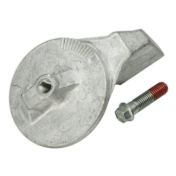 Quicksilver 822777Q1 Aluminum Trim Tab Anode for Mercury or Mariner Outboards and MerCruiser Sterndrives Using High Rake Propellers, Unspecified