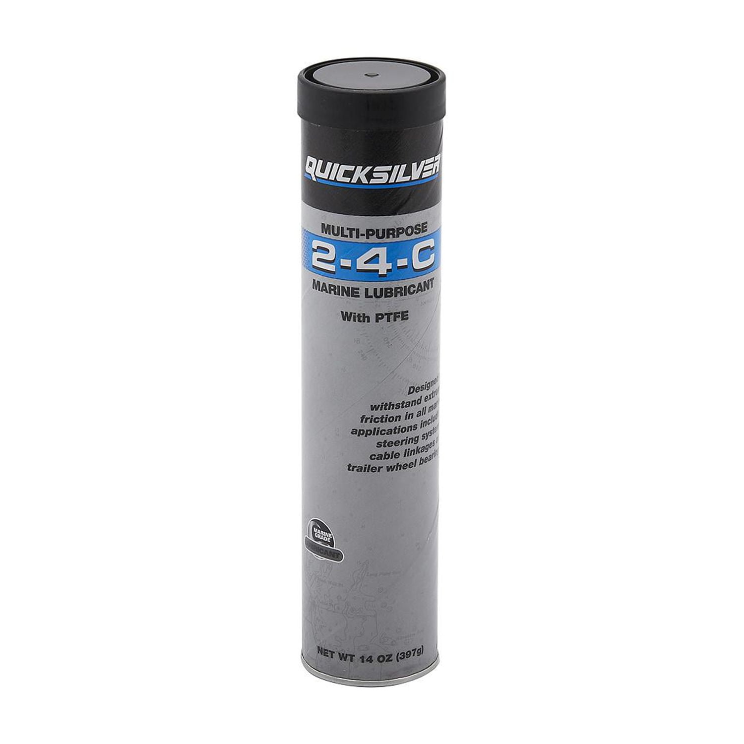 Quicksilver 8M0190469 2-4-C Marine Grease with Teflon, 14 oz