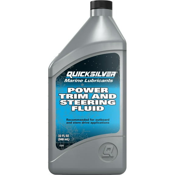Quicksilver 858075Q01 Power Trim and Steering Fluid, 32 oz