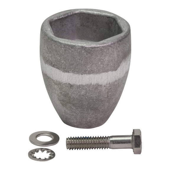 Quicksilver 865182Q01 Aluminum Anode Kit, Prop Nut on Bravo III Drives