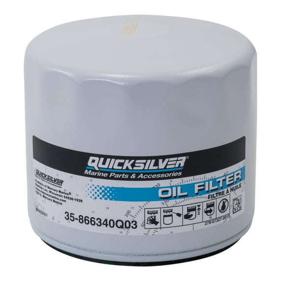 Quicksilver 866340Q03 Oil Filter for MerCruiser Sterndrive and Inboard Engines