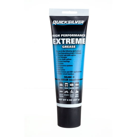 Quicksilver 8M0071838 High Performance Multi-Purpose Extreme NLGI 2 Marine Grease, 8 oz Tube