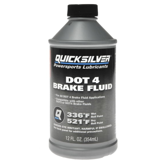 Quicksilver 8M0128415 DOT 4 Brake Fluid, 12 oz.
