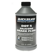 Quicksilver 8M0128419 DOT 5 Brake Fluid, 12 oz., Gray