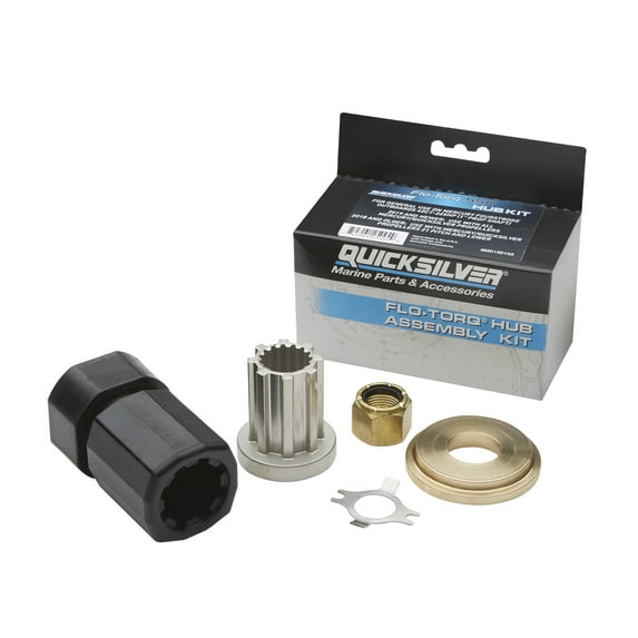Quicksilver 8M0150152 Flo-Torq SSR Propeller Hub Kit Mercury 40hp CT-225hp 4-Stroke Outboards w/ 1 In. Diameter Prop Shaft