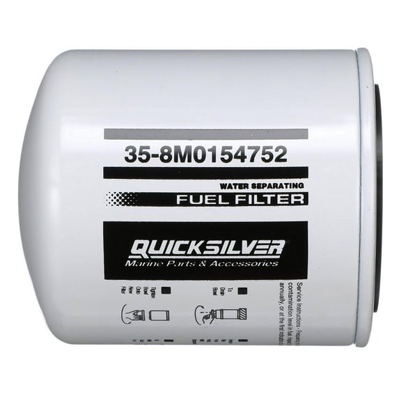 Quicksilver 8M0154752 Water Separating Fuel Filter for Select Yamaha Outboards
