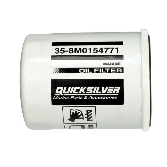 Quicksilver 8M0154771 Oil Filter for Various Marine Engines