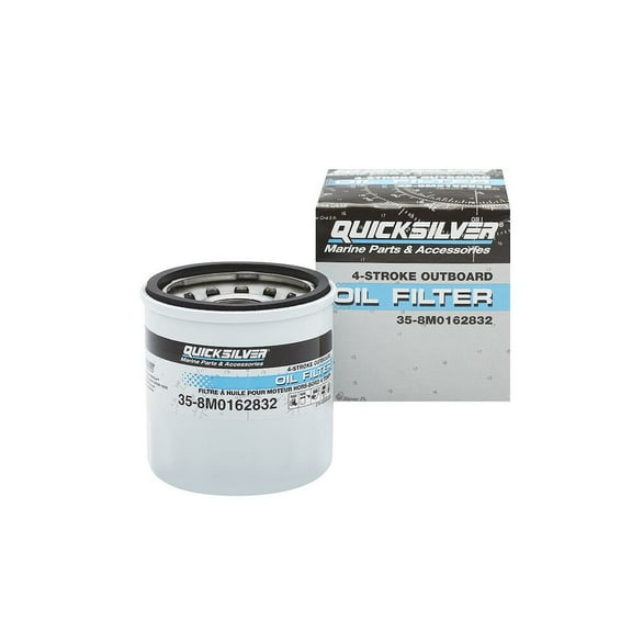 Quicksilver 8M0162832 Oil Filter for Select Mercury 9.9-30hp Outboard
