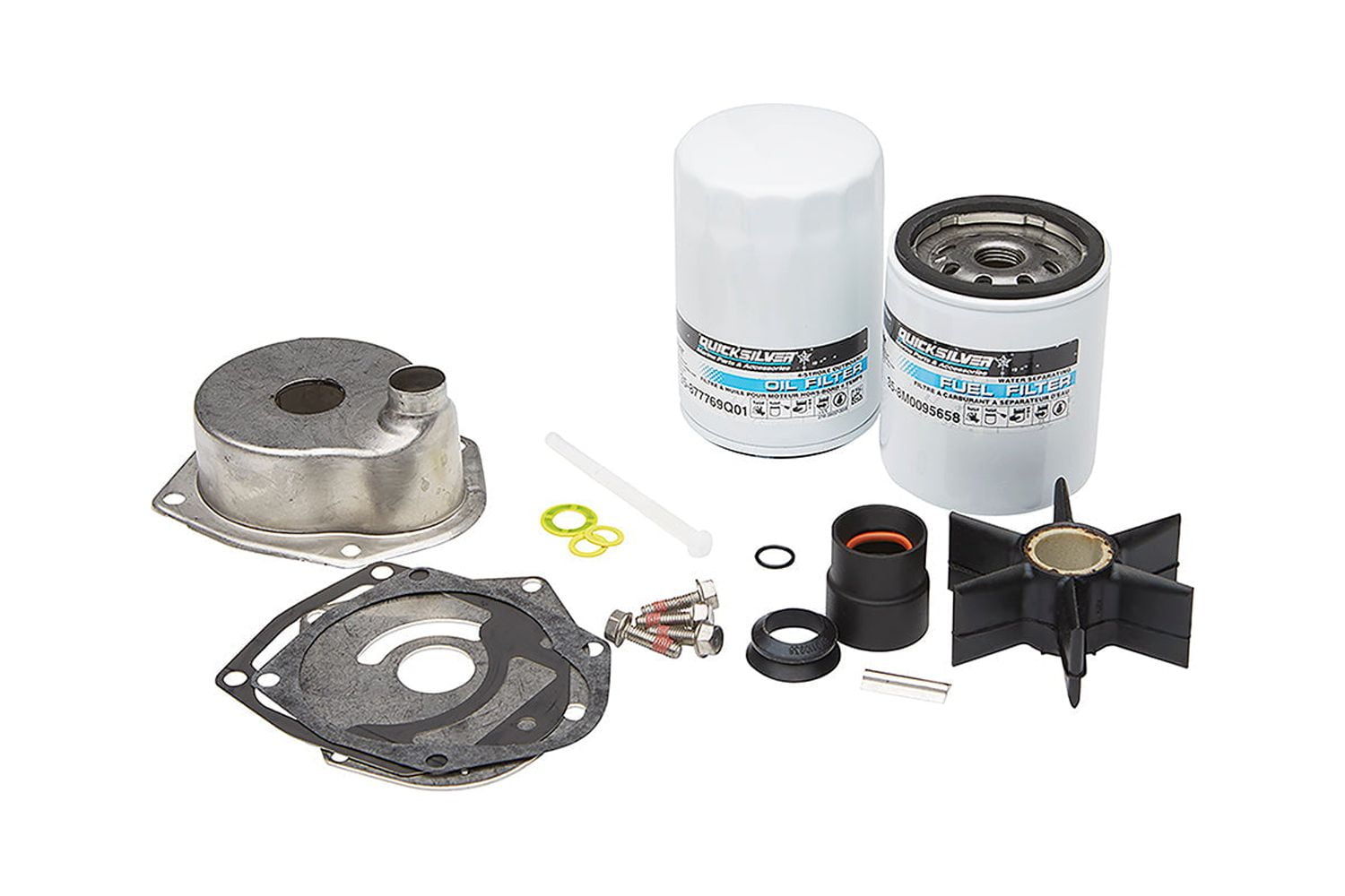Quicksilver Outboard Service Repair Kit with Oil Filter Fuel Filters and Oil Drain Seal