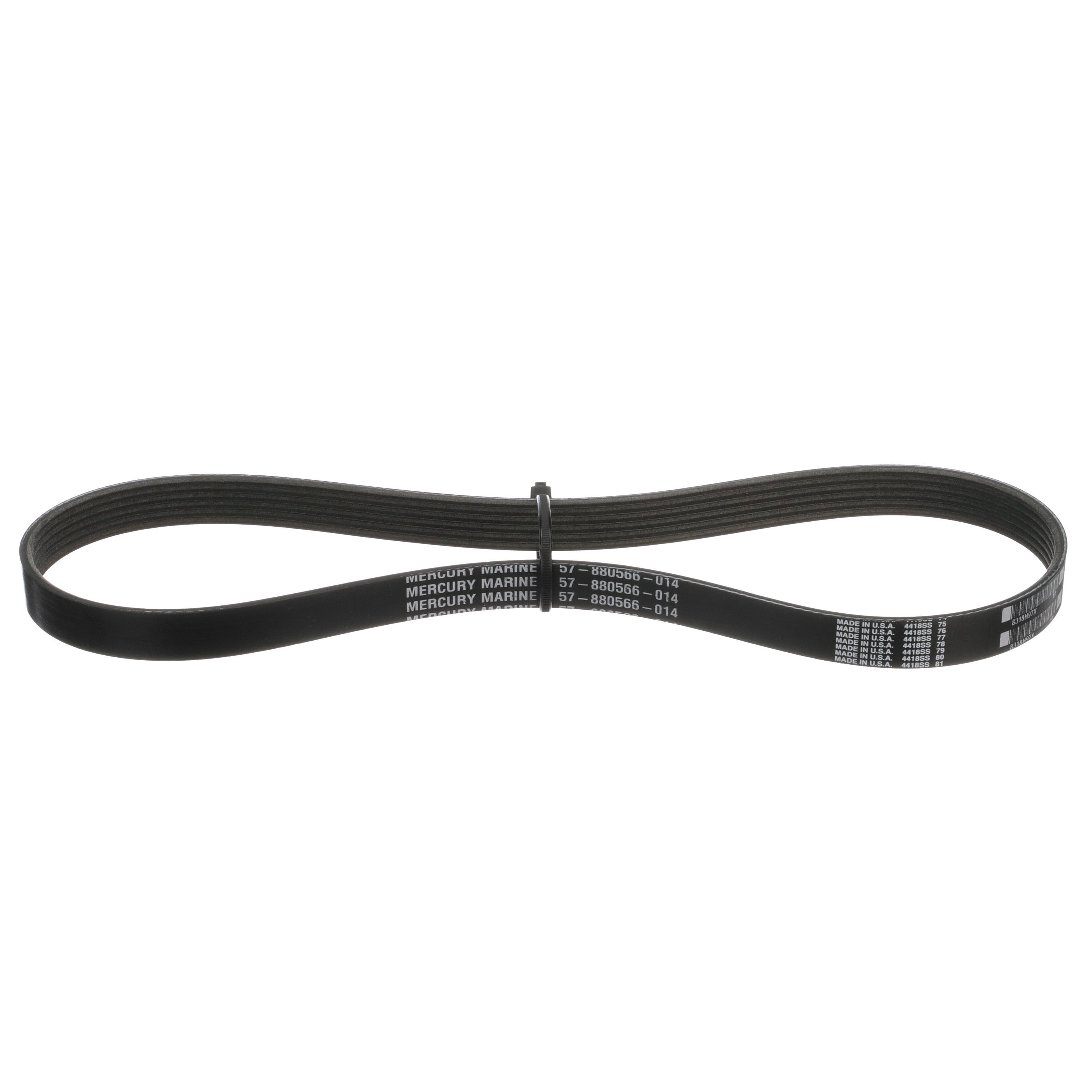 Quicksilver 8M0232583 Alternator Belt for Select Mercury 135-200hp 4-Cylinder and 200-400hp 6-Cylinder Outboards