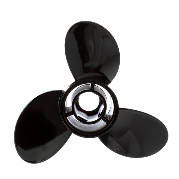 Quicksilver Black Diamond 3-Blade Aluminum Propeller, 10.5" Diameter x 13" Pitch, Right Hand Rotation