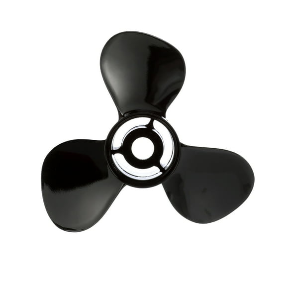 Quicksilver Black Diamond 3-Blade Aluminum Propeller, 10.6" Diameter x 12" Pitch, Right Hand Rotation