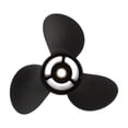thumbnail image 1 of Quicksilver Black Diamond 3-Blade Aluminum Propeller, 10" Diameter x 13" Pitch, Right Hand Rotation, 1 of 7