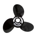thumbnail image 1 of Quicksilver Black Diamond 3-Blade Aluminum Propeller, 11.3" Diameter x 10" Pitch, Right Hand Rotation, 1 of 6