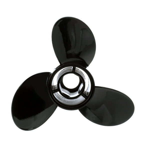 Quicksilver Black Diamond 3-Blade Aluminum Propeller, 11.3" Diameter x 10" Pitch, Right Hand Rotation