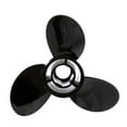 thumbnail image 1 of Quicksilver Black Diamond 3-Blade Aluminum Propeller, 12.3" Diameter x 9" Pitch, Right Hand Rotation, 1 of 6