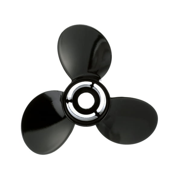 Quicksilver Black Diamond 3-Blade Aluminum Propeller, 13.25" Diameter x 17" Pitch, Right Hand Rotation